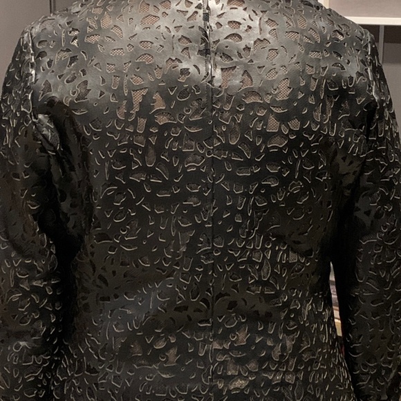Leather cut out jacket - Picture 2 of 3